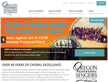 Tablet Screenshot of orsingers.org